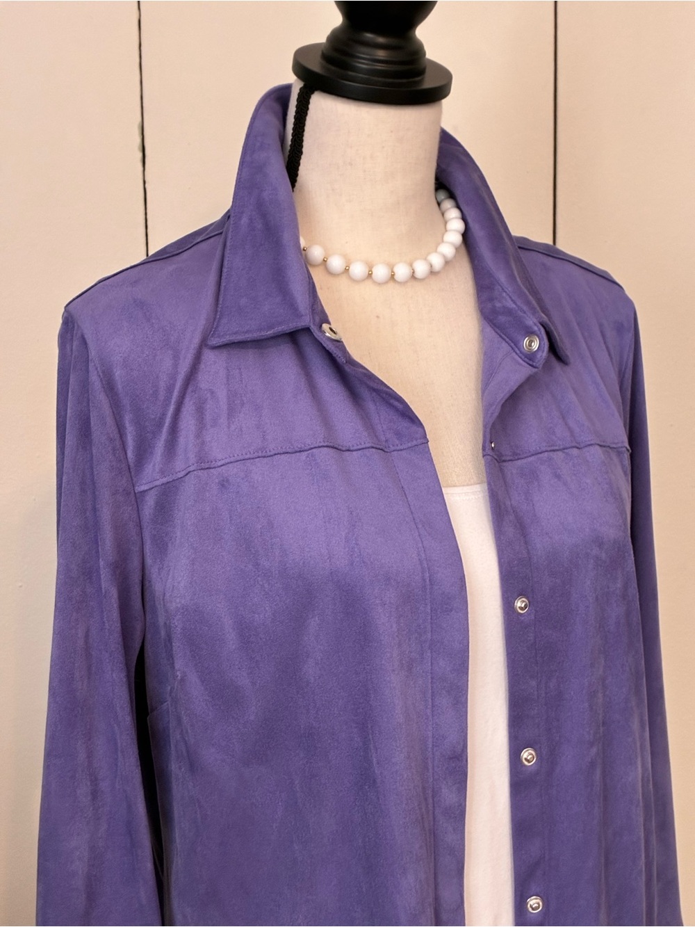 Ultra Suede Shirt/Jacket Lavender by Appleseeds